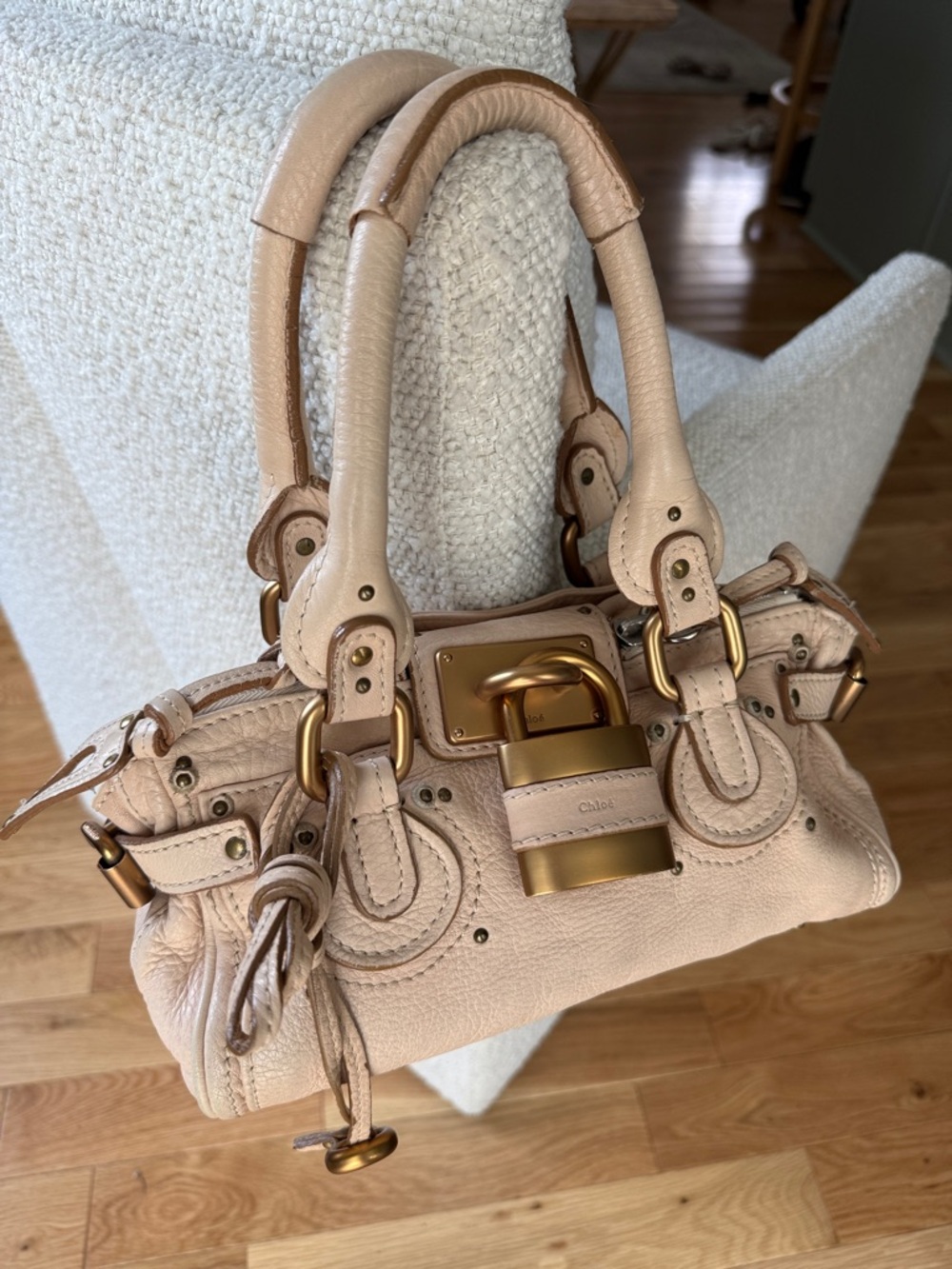 Vintage Chloe Light Pink Mini Leather Paddington - Picture 2 of 14